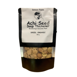 achi soup thickener in a stand-up pouch
